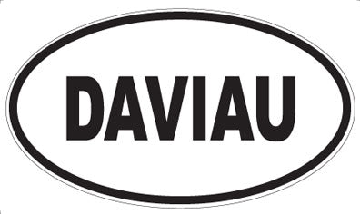 DAVIAU - Oval Sticker