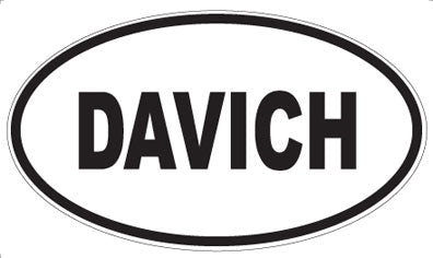 DAVICH - Oval Sticker