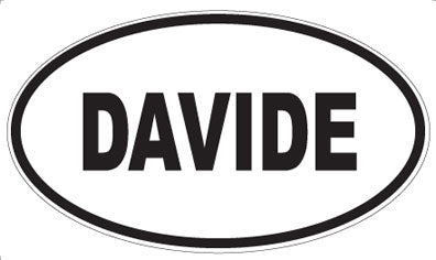 DAVIDE - Oval Sticker