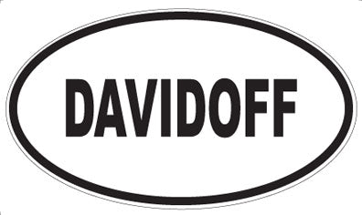 DAVIDOFF - Oval Sticker