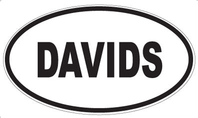 DAVIDS - Oval Sticker