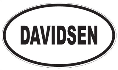 DAVIDSEN - Oval Sticker