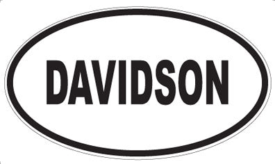 DAVIDSON - Oval Sticker
