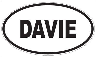 DAVIE - Oval Sticker
