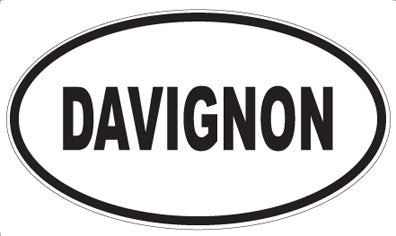 DAVIGNON - Oval Sticker