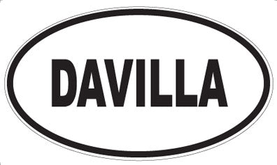 DAVILLA - Oval Sticker