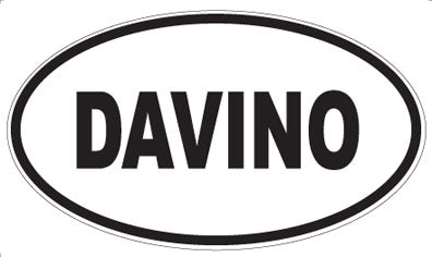DAVINO - Oval Sticker