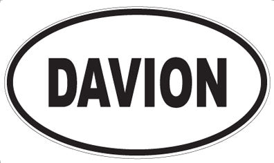 DAVION - Oval Sticker