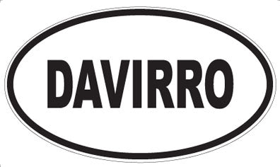 DAVIRRO - Oval Sticker