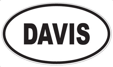 DAVIS - Oval Sticker
