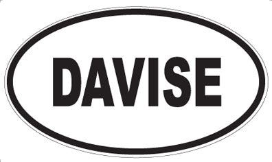 DAVISE - Oval Sticker