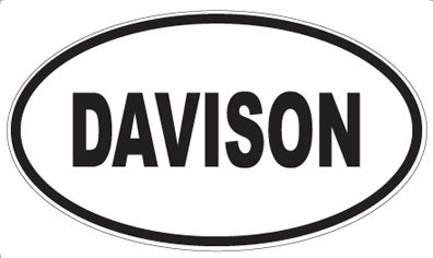 DAVISON - Oval Magnet