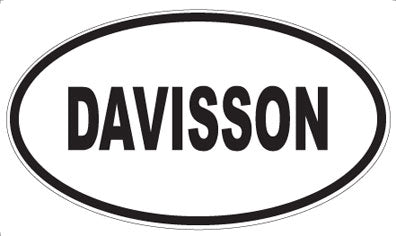 DAVISSON - Oval Sticker