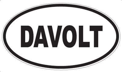 DAVOLT - Oval Sticker