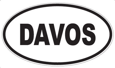 DAVOS - Oval Sticker