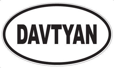 DAVTYAN - Oval Sticker