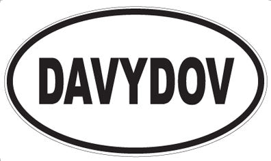DAVYDOV - Oval Sticker