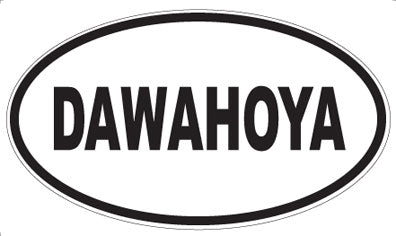 DAWAHOYA - Oval Sticker