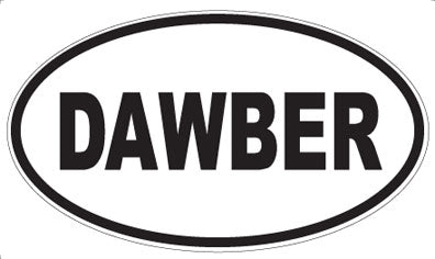 DAWBER - Oval Sticker