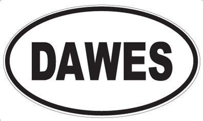 DAWES - Oval Sticker
