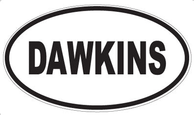 DAWKINS - Oval Sticker