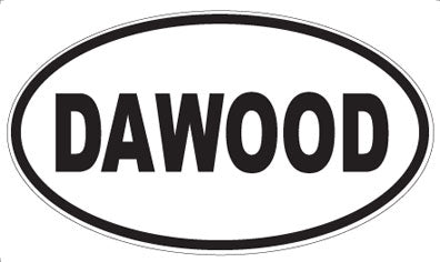 DAWOOD - Oval Sticker