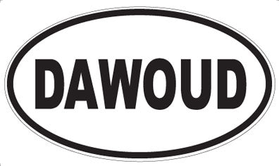 DAWOUD - Oval Sticker