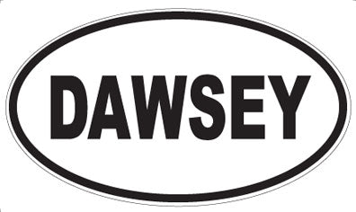 DAWSEY - Oval Sticker