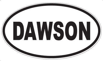 DAWSON - Oval Sticker