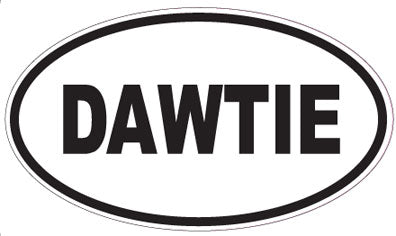 DAWTIE - Oval Sticker