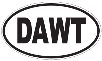 DAWT - Oval Sticker