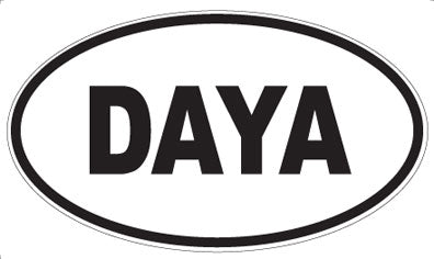 DAYA - Oval Sticker