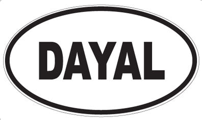 DAYAL - Oval Sticker