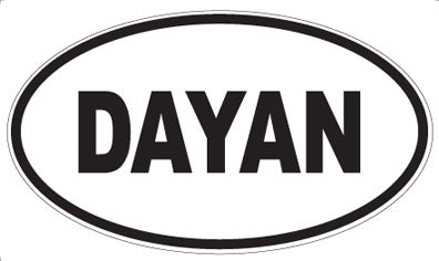 DAYAN - Oval Sticker