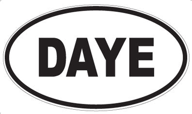 DAYE - Oval Sticker