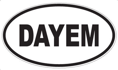 DAYEM - Oval Sticker