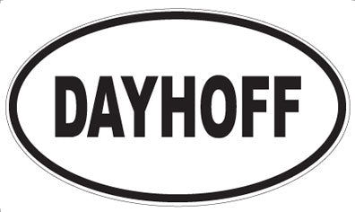 DAYHOFF - Oval Sticker