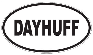 DAYHUFF - Oval Sticker