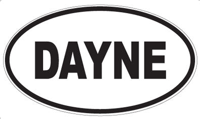 DAYNE - Oval Sticker