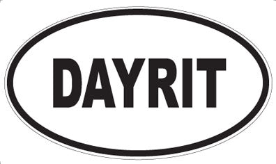 DAYRIT - Oval Sticker