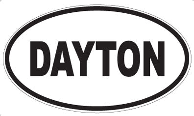 DAYTON - Oval Sticker