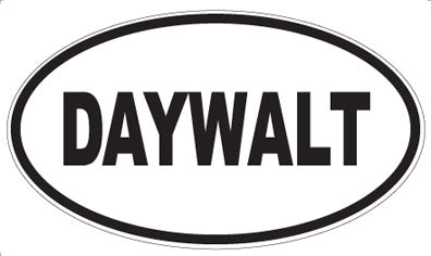 DAYWALT - Oval Sticker