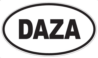 DAZA - Oval Magnet