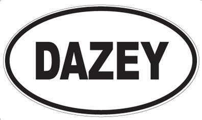 DAZEY - Oval Sticker