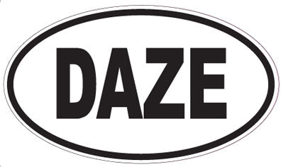 DAZE - Oval Sticker