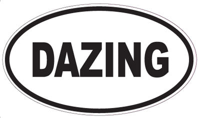 DAZING - Oval Sticker