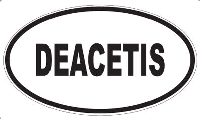 DEACETIS - Oval Sticker