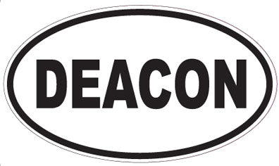 DEACON - Oval Sticker