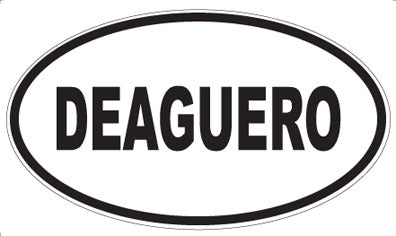 DEAGUERO - Oval Sticker
