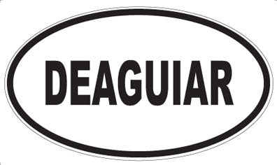 DEAGUIAR - Oval Sticker